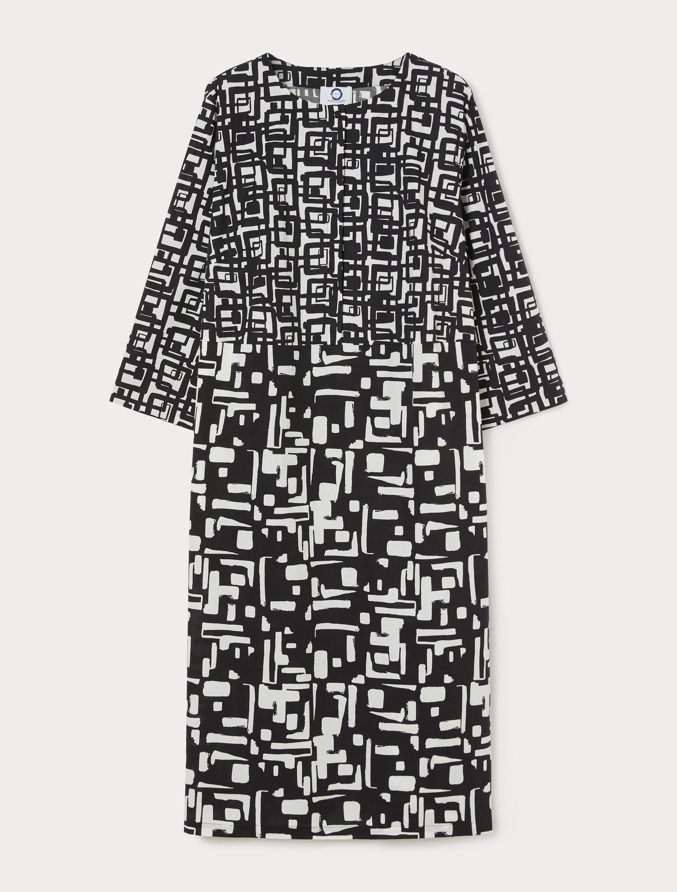 Dress in printed poplin