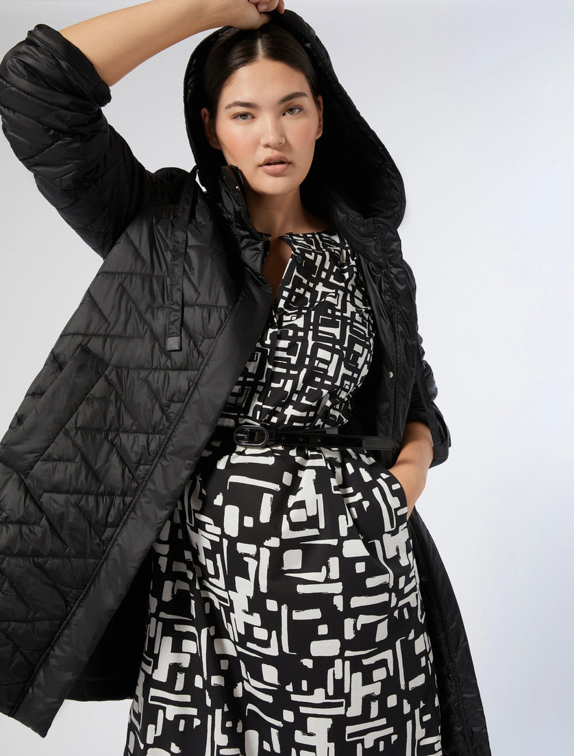 Dress in printed poplin