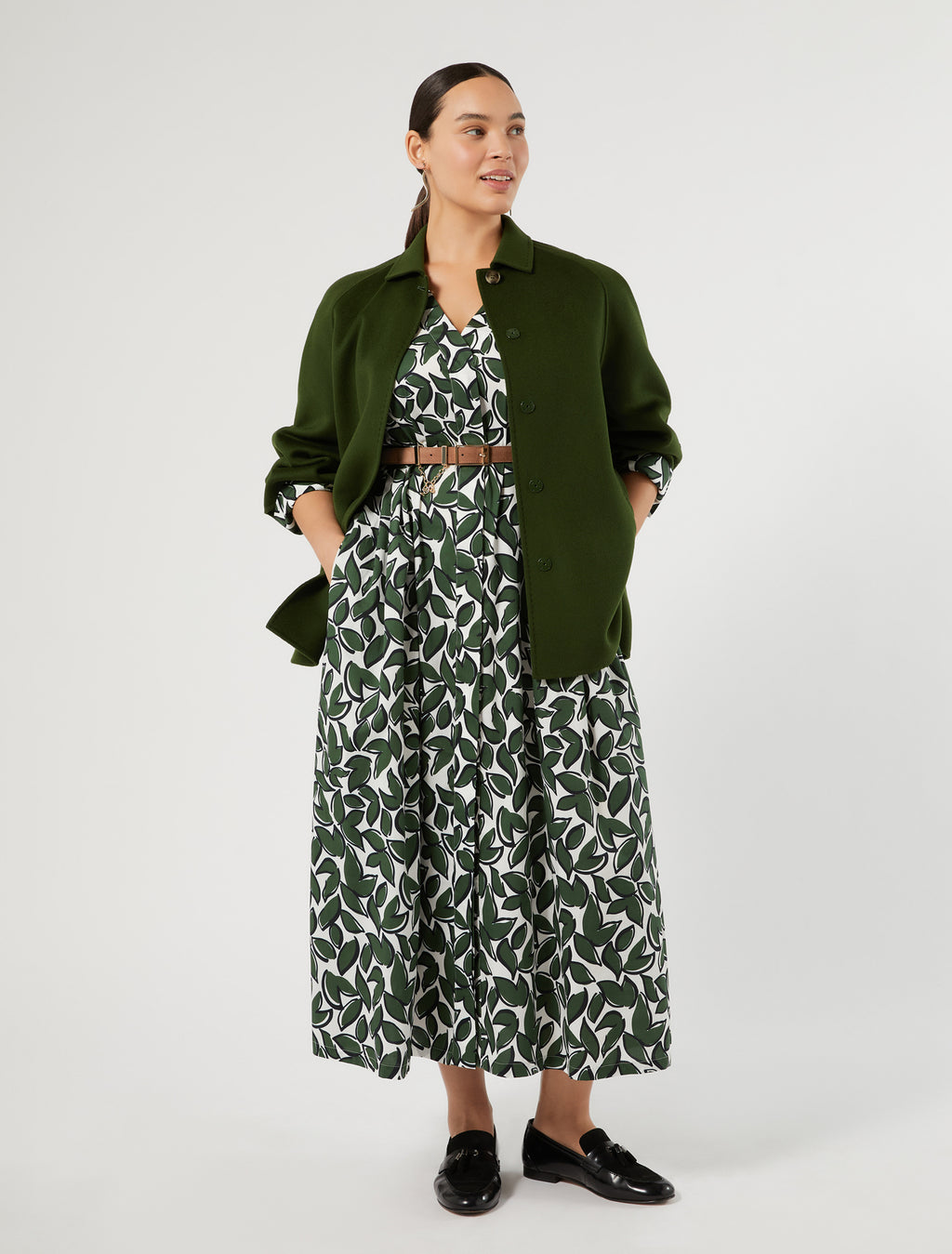 Marina Rinaldi cotton poplin dress for woman