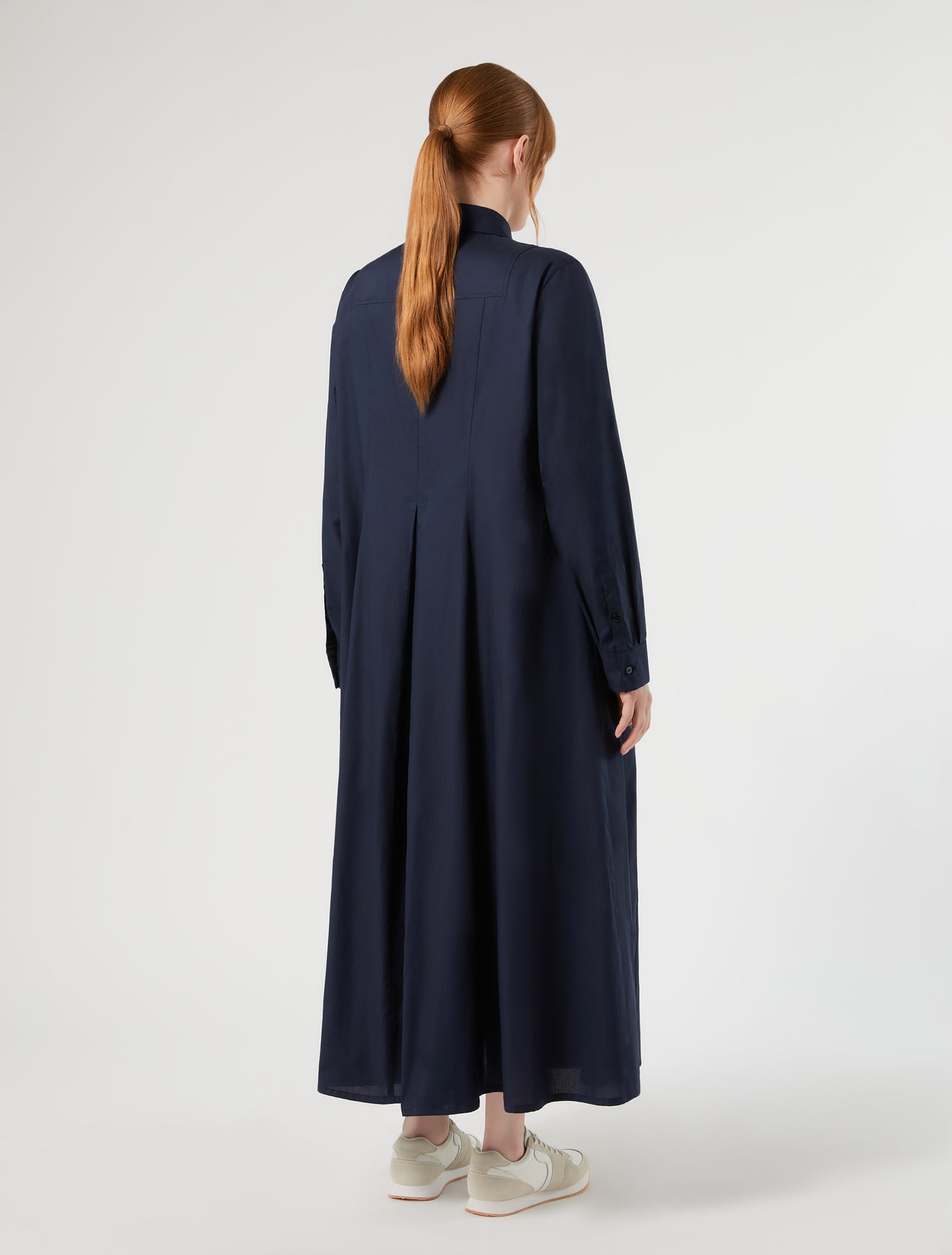 Marina Rinaldi long cotton oxford cloth dress for woman