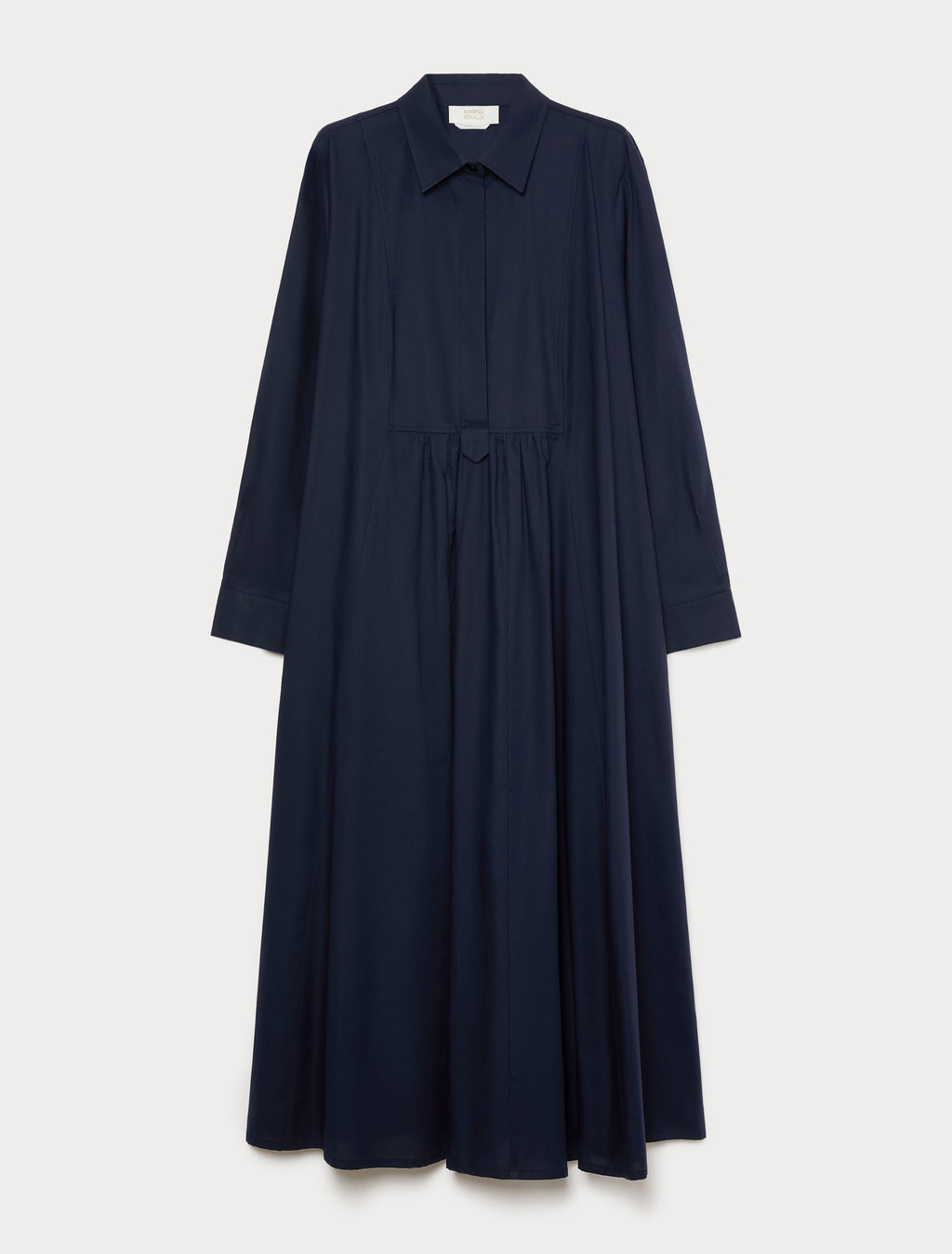 Marina Rinaldi long cotton oxford cloth dress for woman