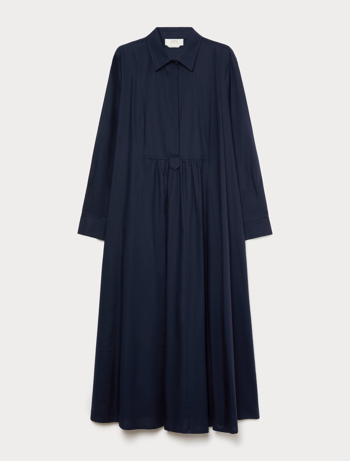 Marina Rinaldi long cotton oxford cloth dress for woman