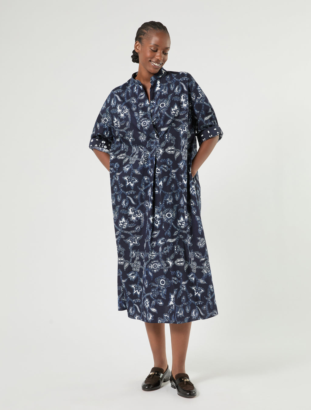 Marina Rinaldi cotton poplin dress for woman
