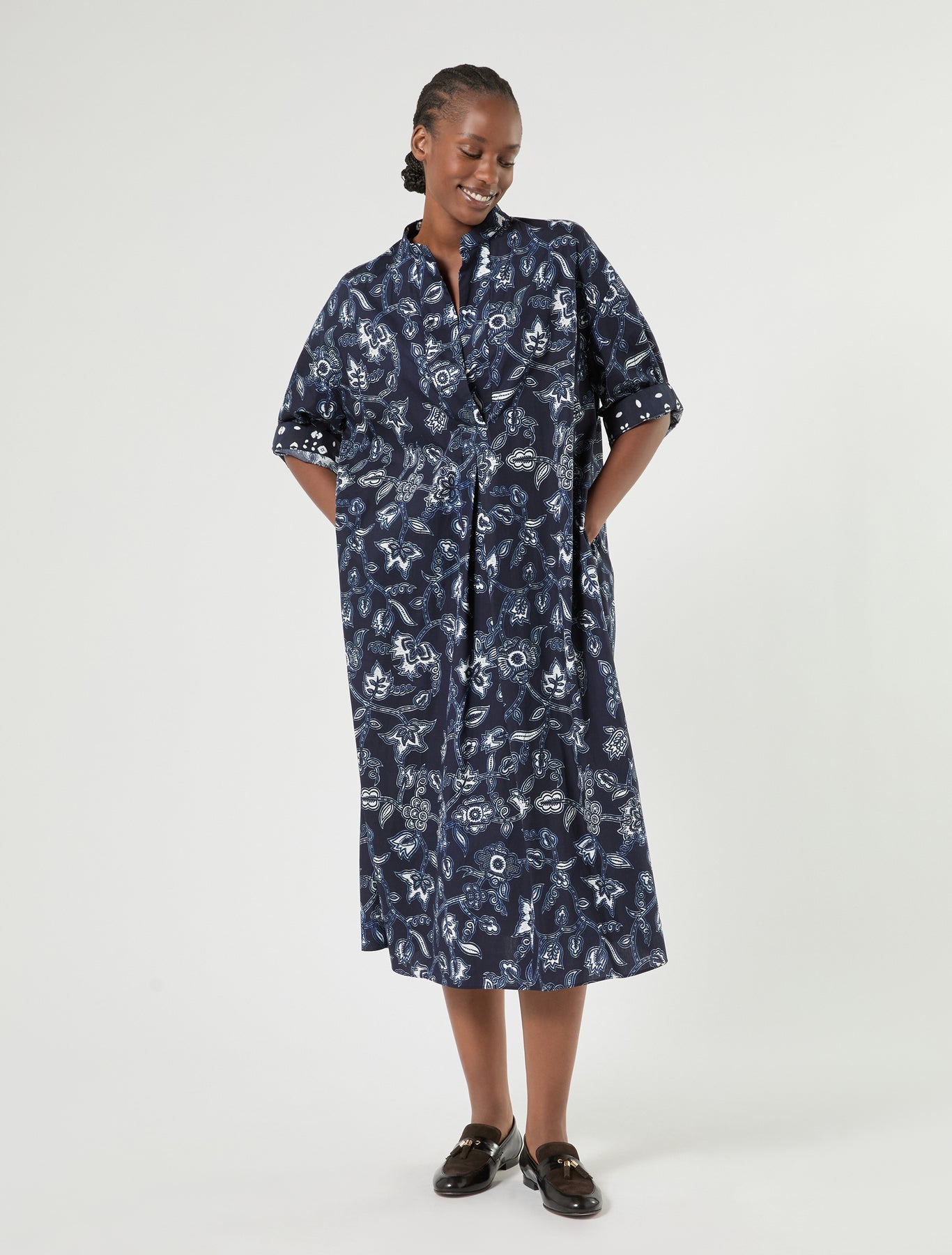 Marina Rinaldi cotton poplin dress for woman