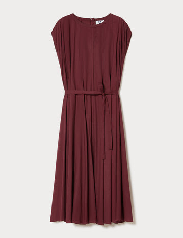 marina rinaldi embroidered muslin dress for woman