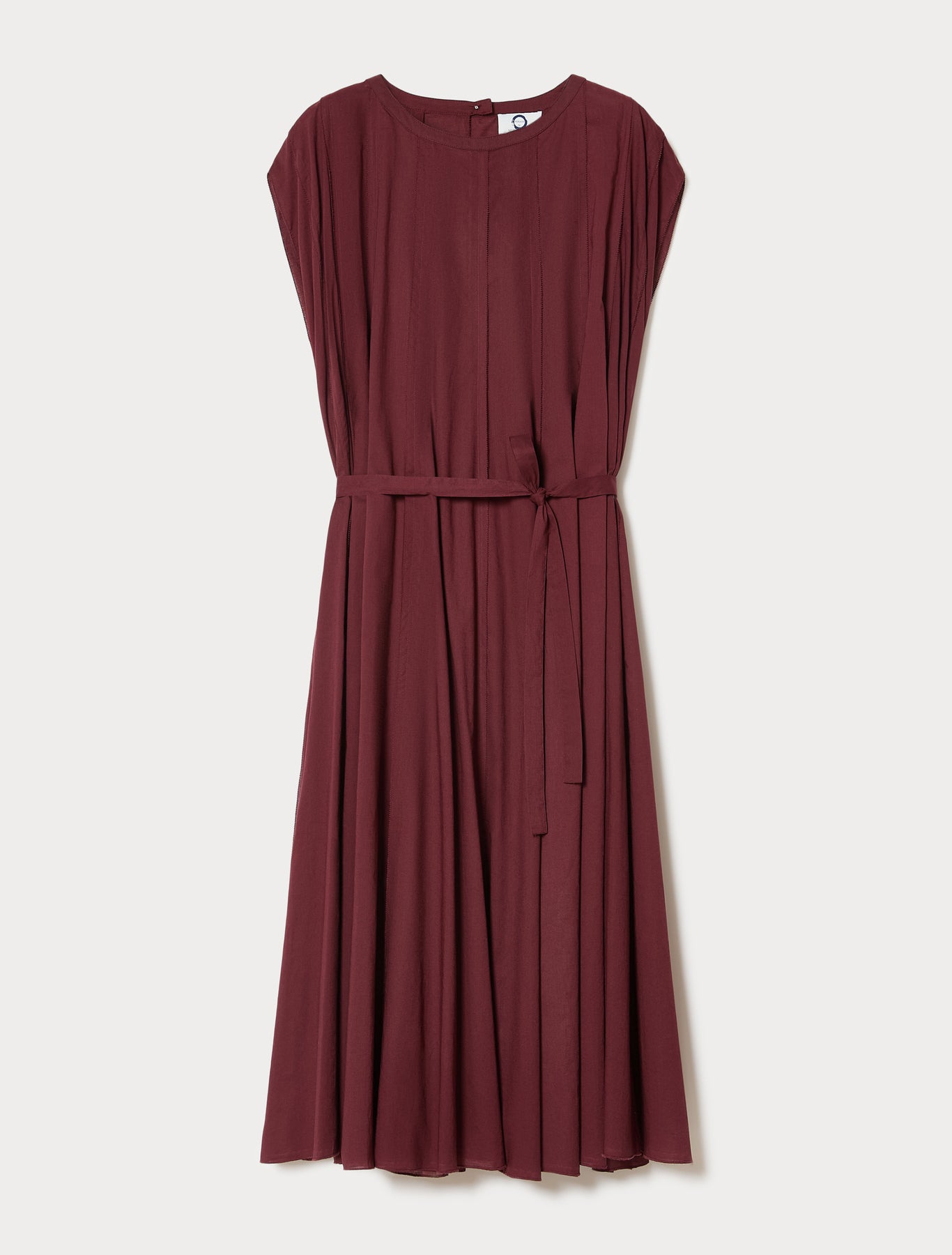marina rinaldi embroidered muslin dress for woman