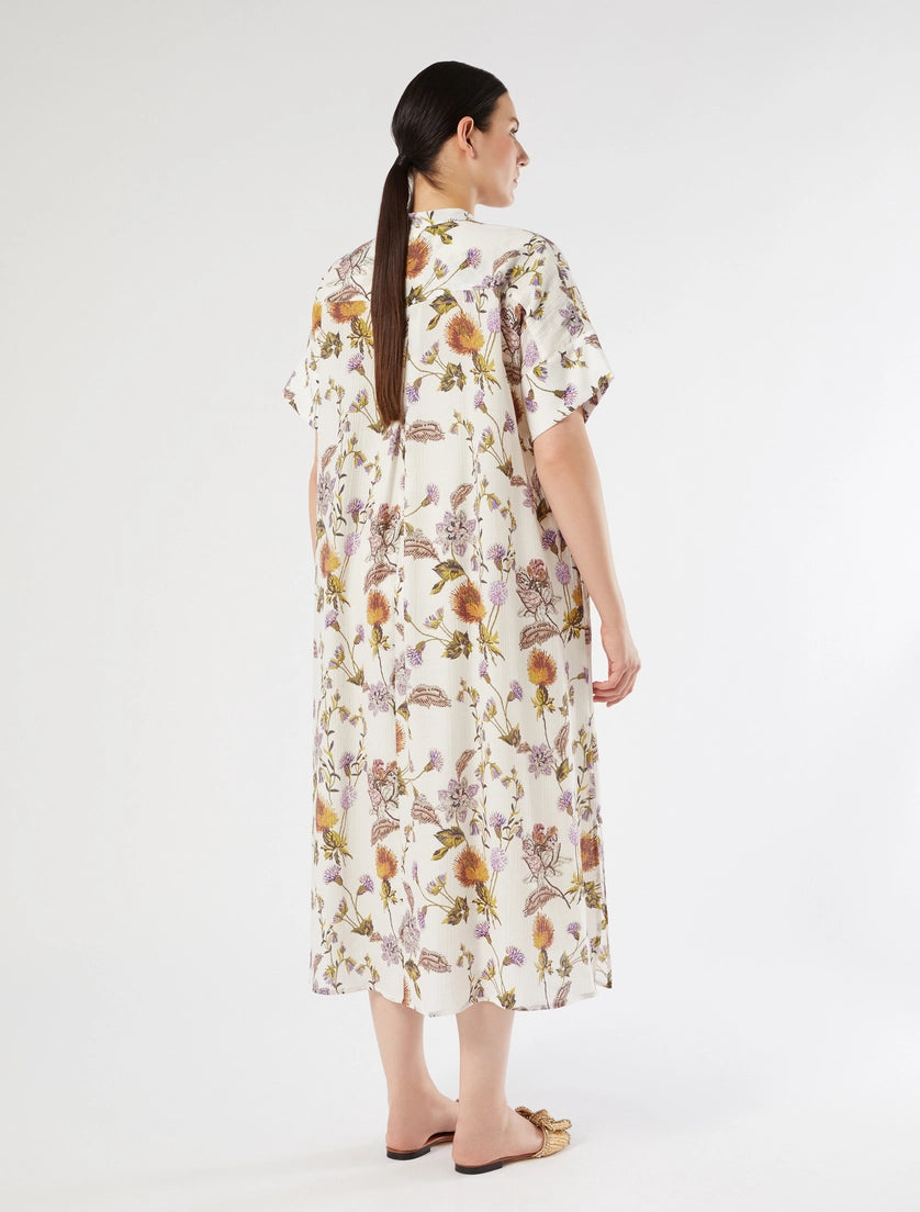 marina rinaldi crepon print dress for woman