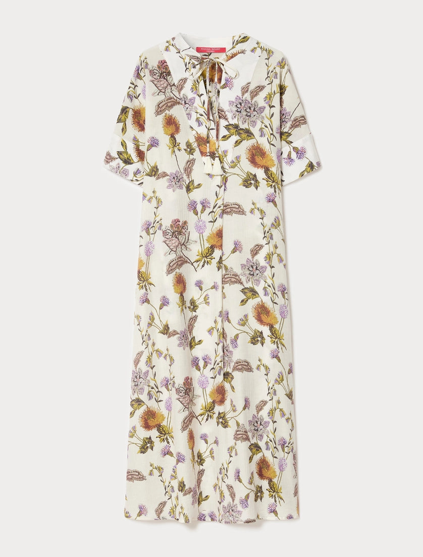 marina rinaldi crepon print dress for woman