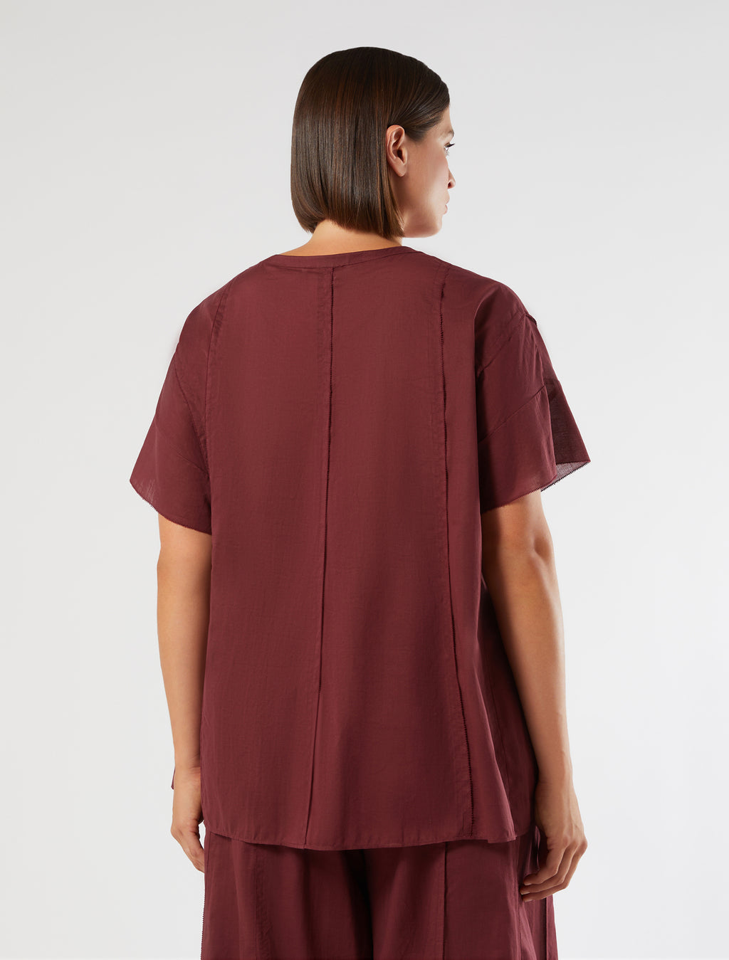 marina rinaldi embroidered muslin shirt for woman