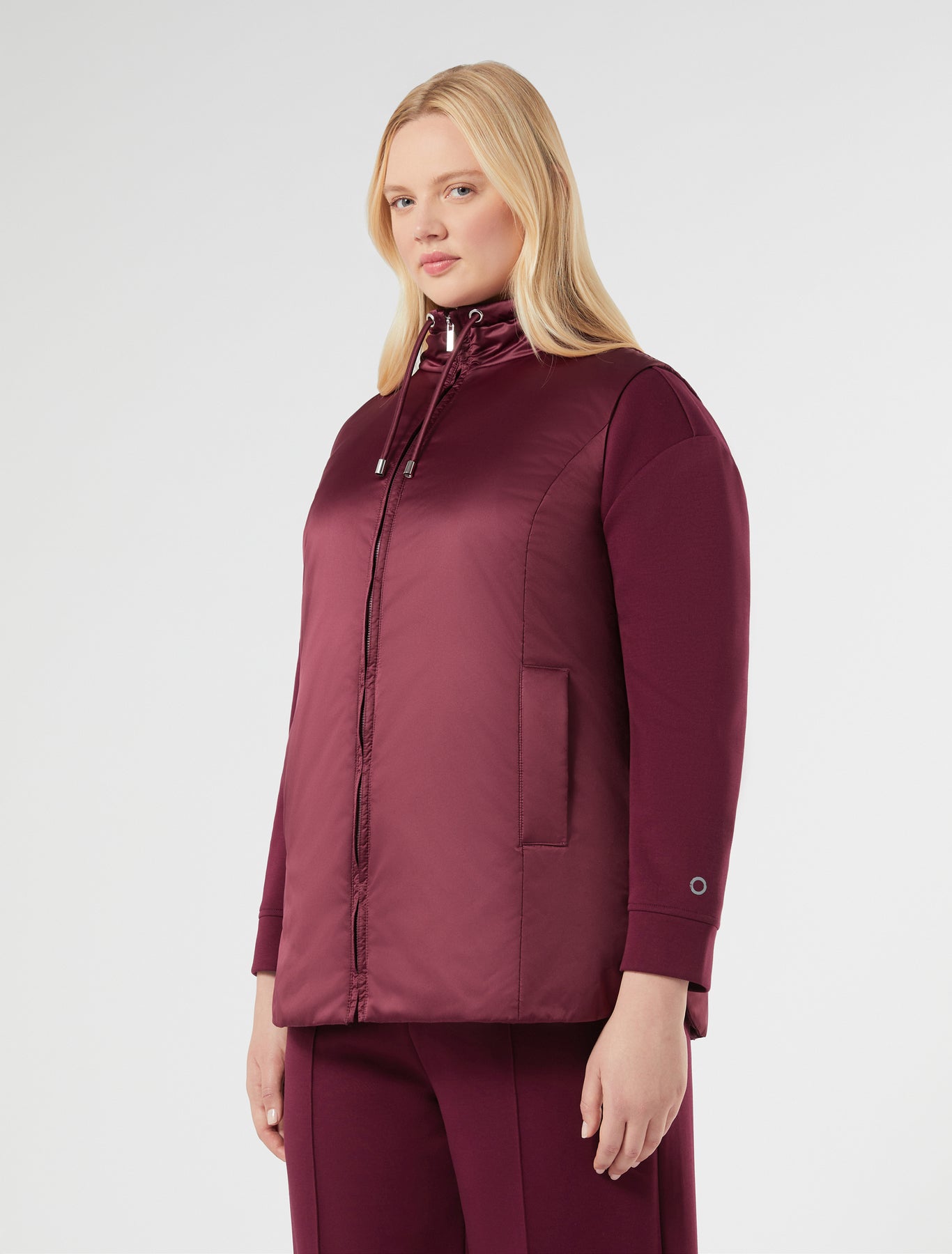 marina rinaldi padded gilet for woman