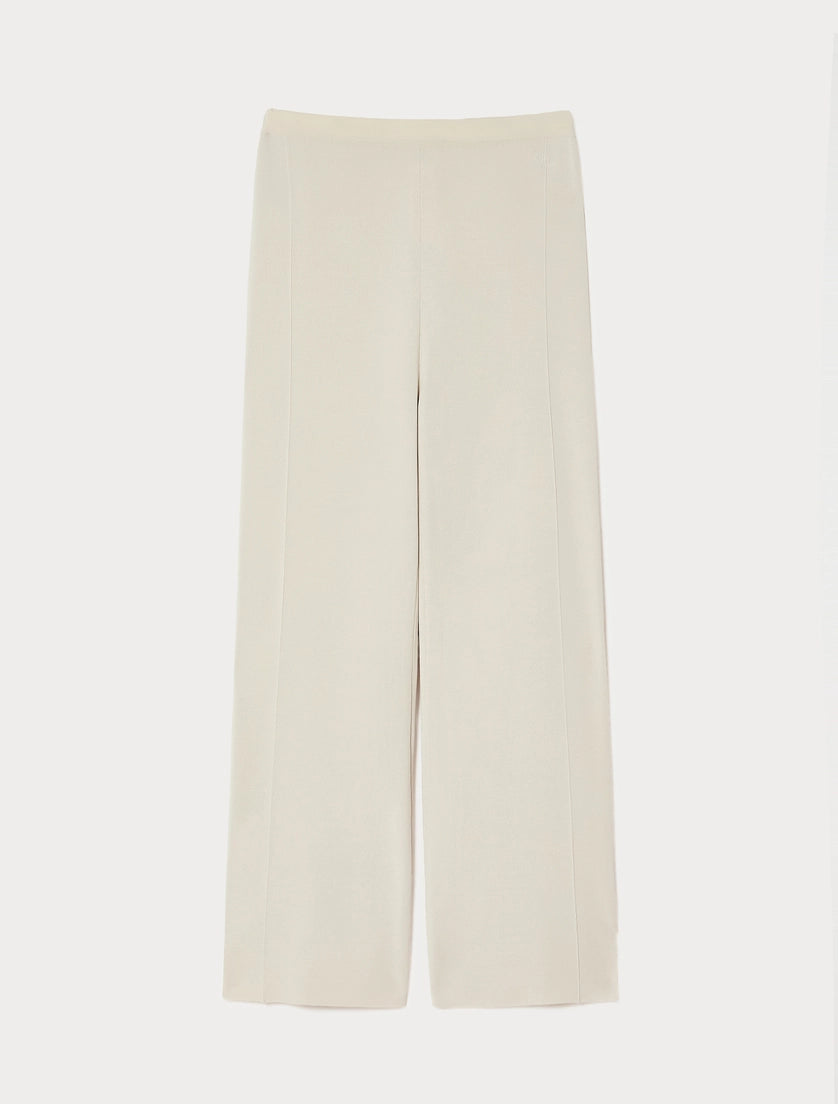 Viscose knit trousers