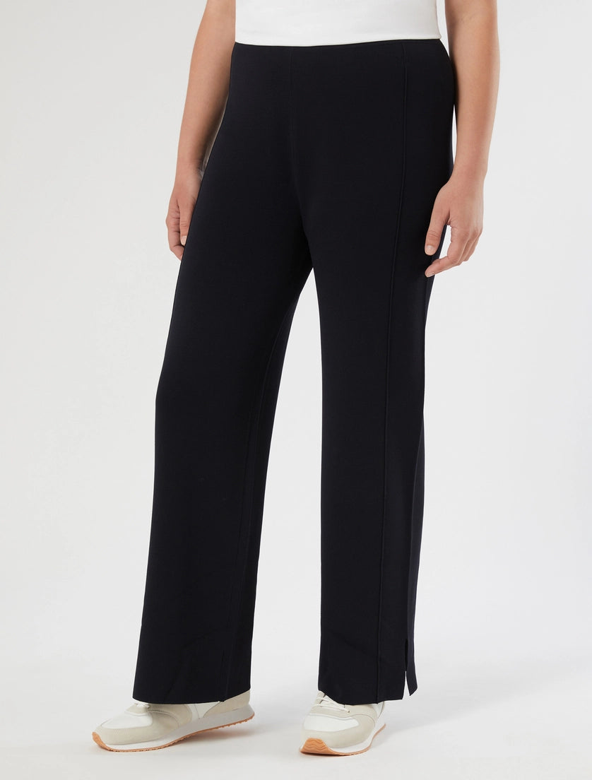 Viscose knit trousers
