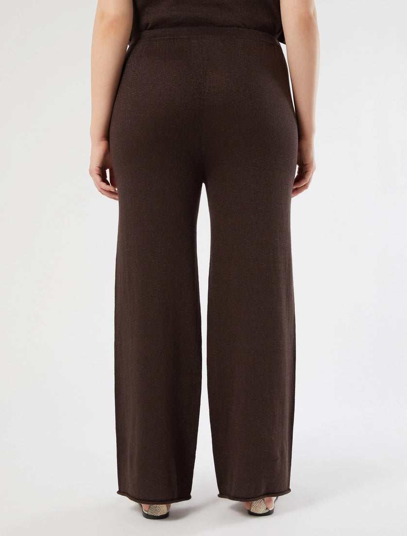 Linen knit trousers