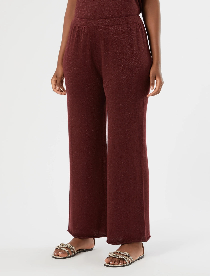 Linen knit trousers