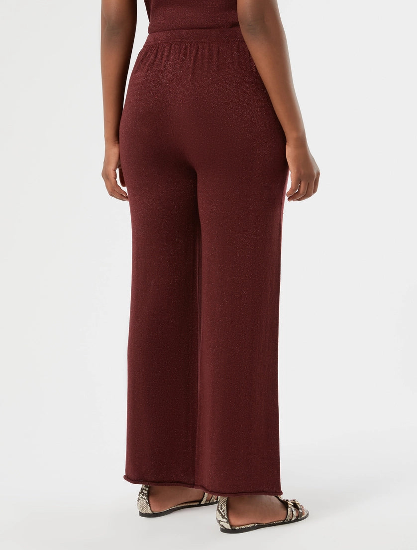 Linen knit trousers