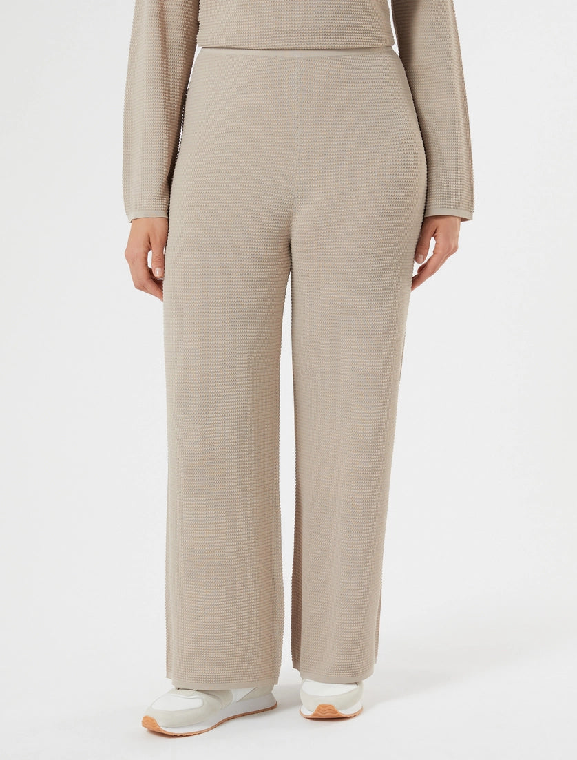 Viscose knit trousers