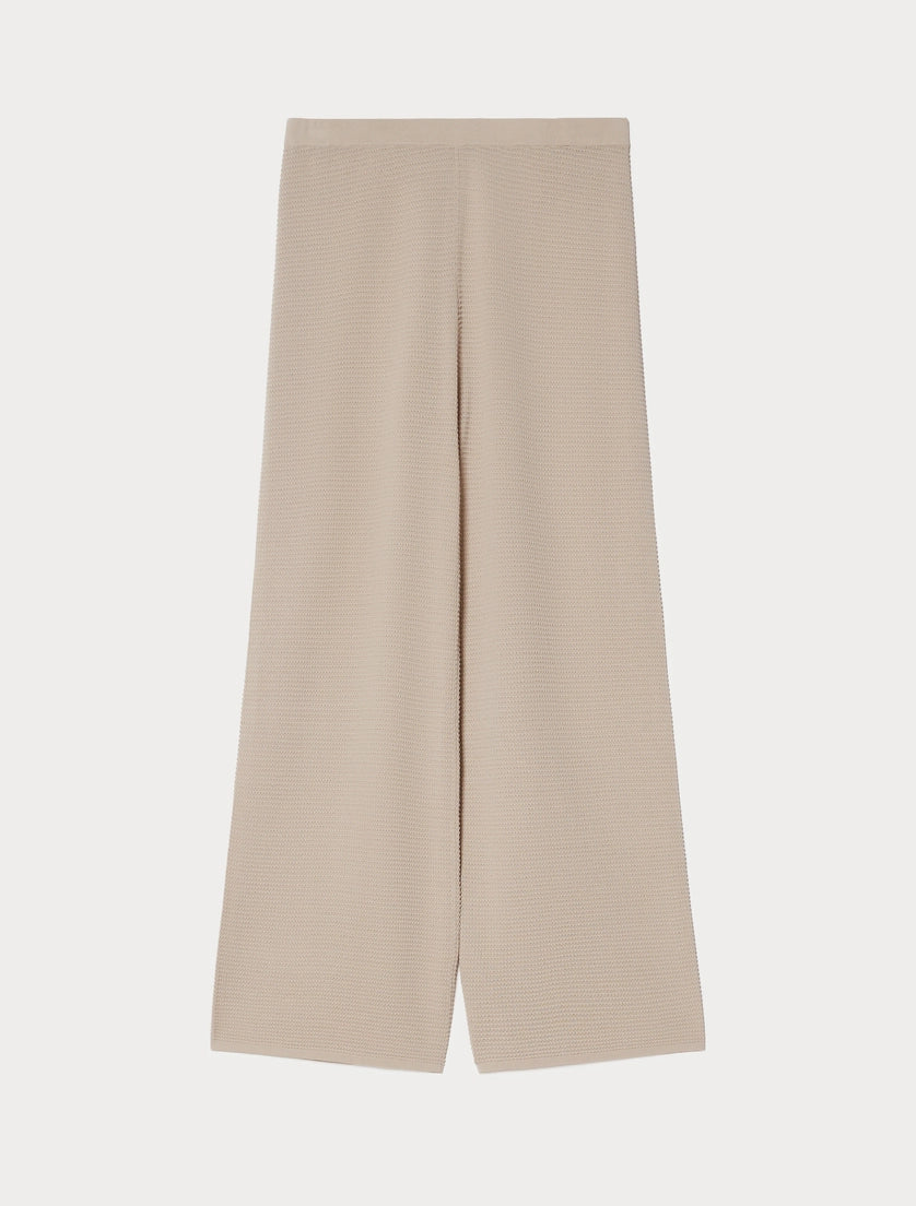 Viscose knit trousers
