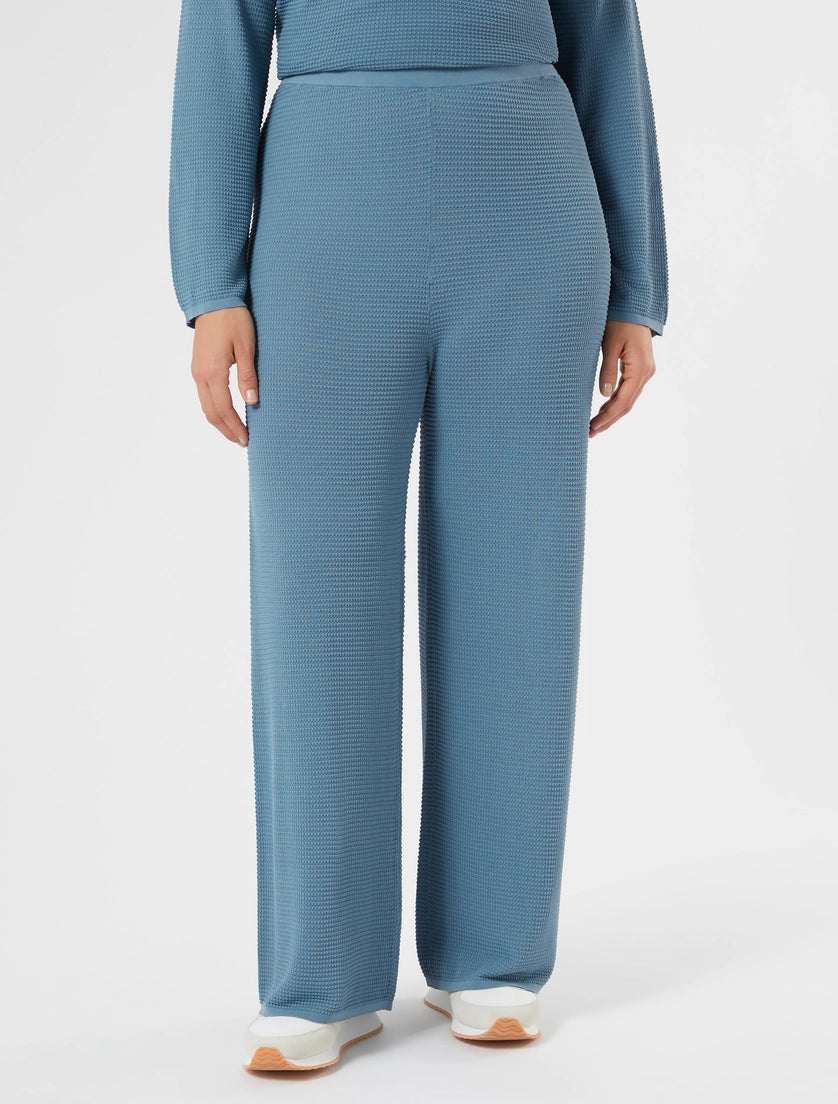 marina rinaldi viscose knit trousers for woman