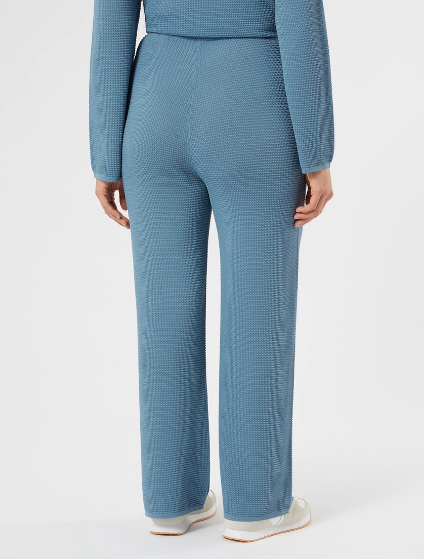 marina rinaldi viscose knit trousers for woman