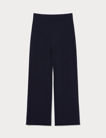 Wool knit trousers
