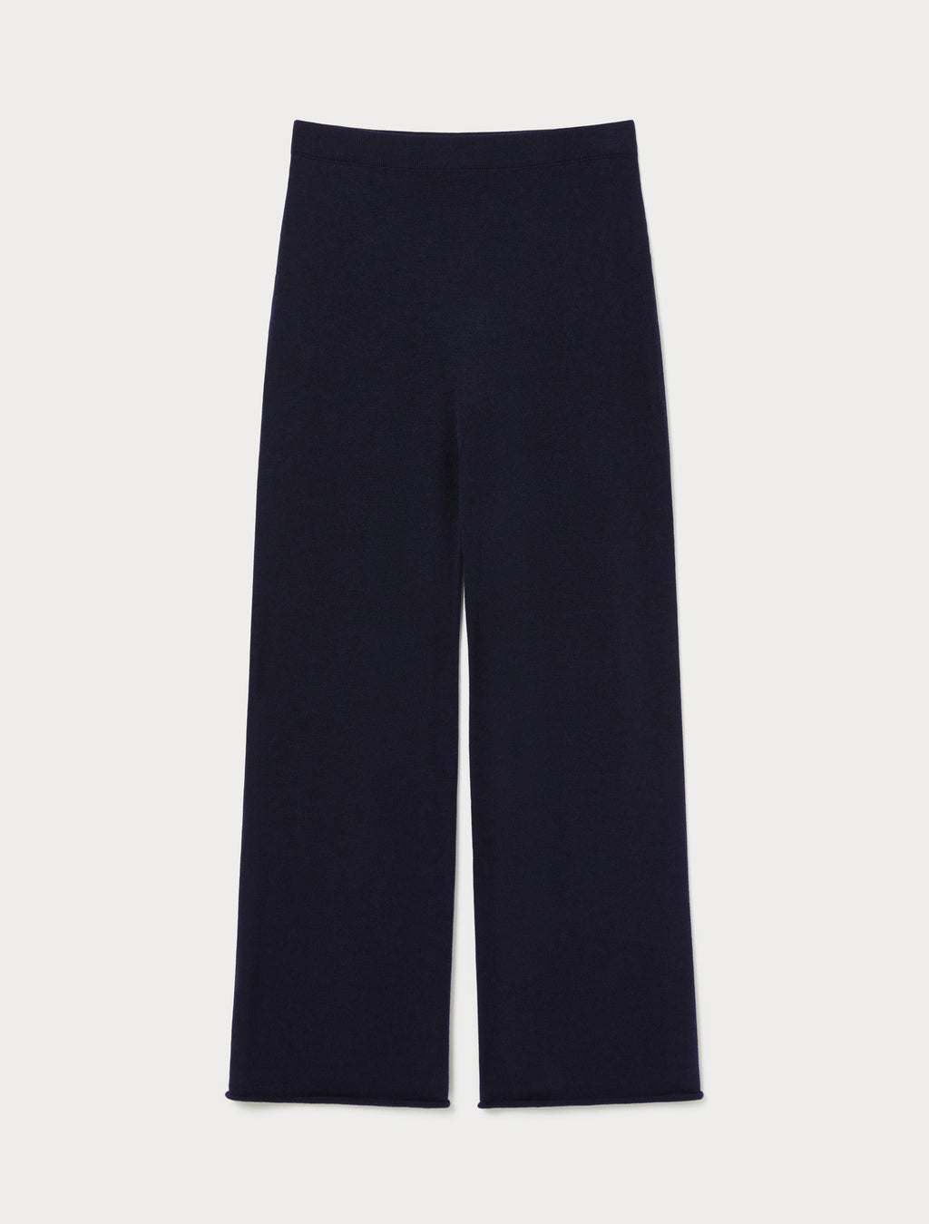Wool knit trousers