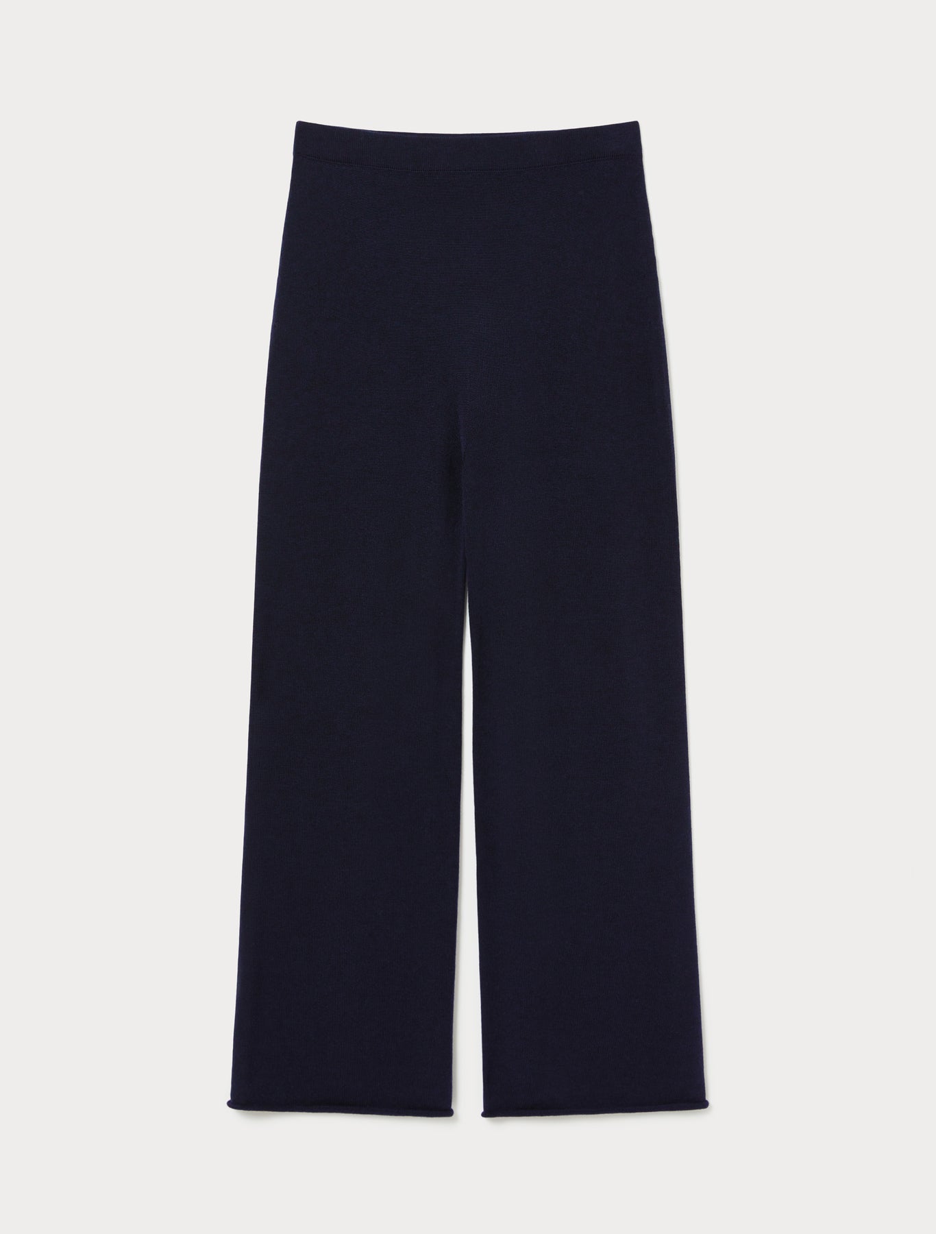 Wool knit trousers