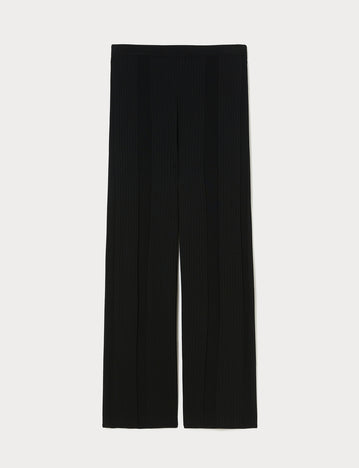 Ribbed knit trousers