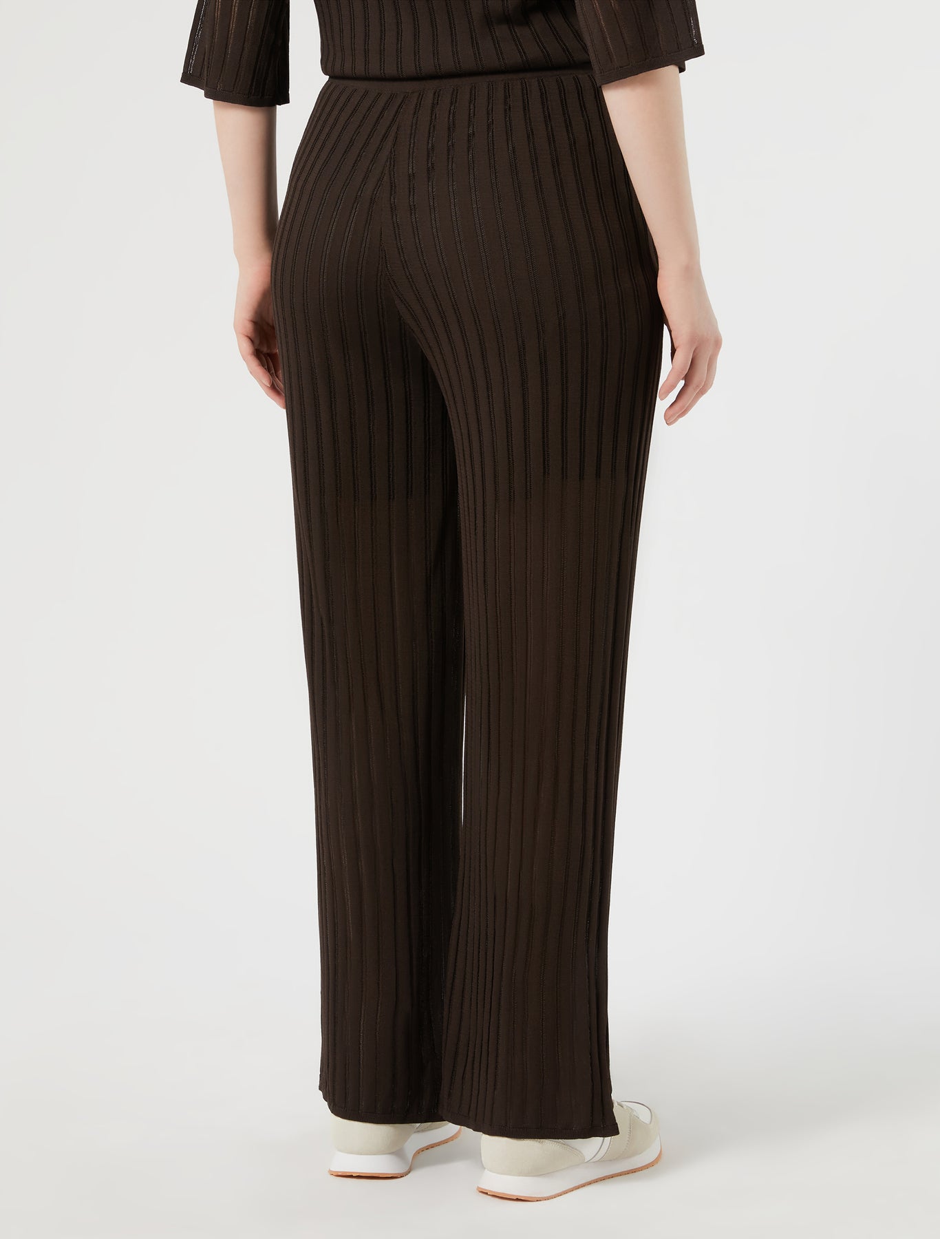 Marina Rinaldi ribbed knitted trousers for woman