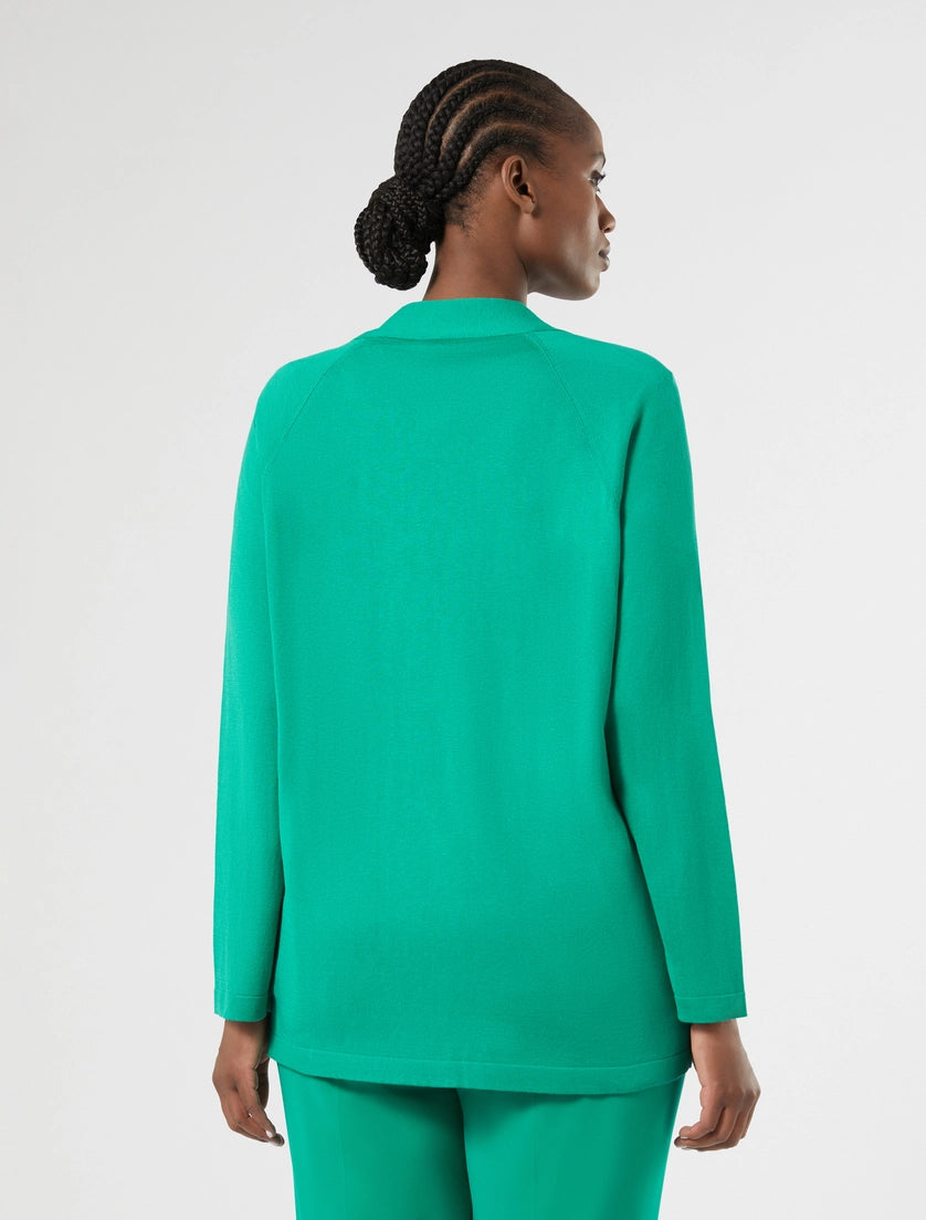 Silk and cotton cardigan