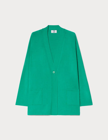 Silk and cotton cardigan