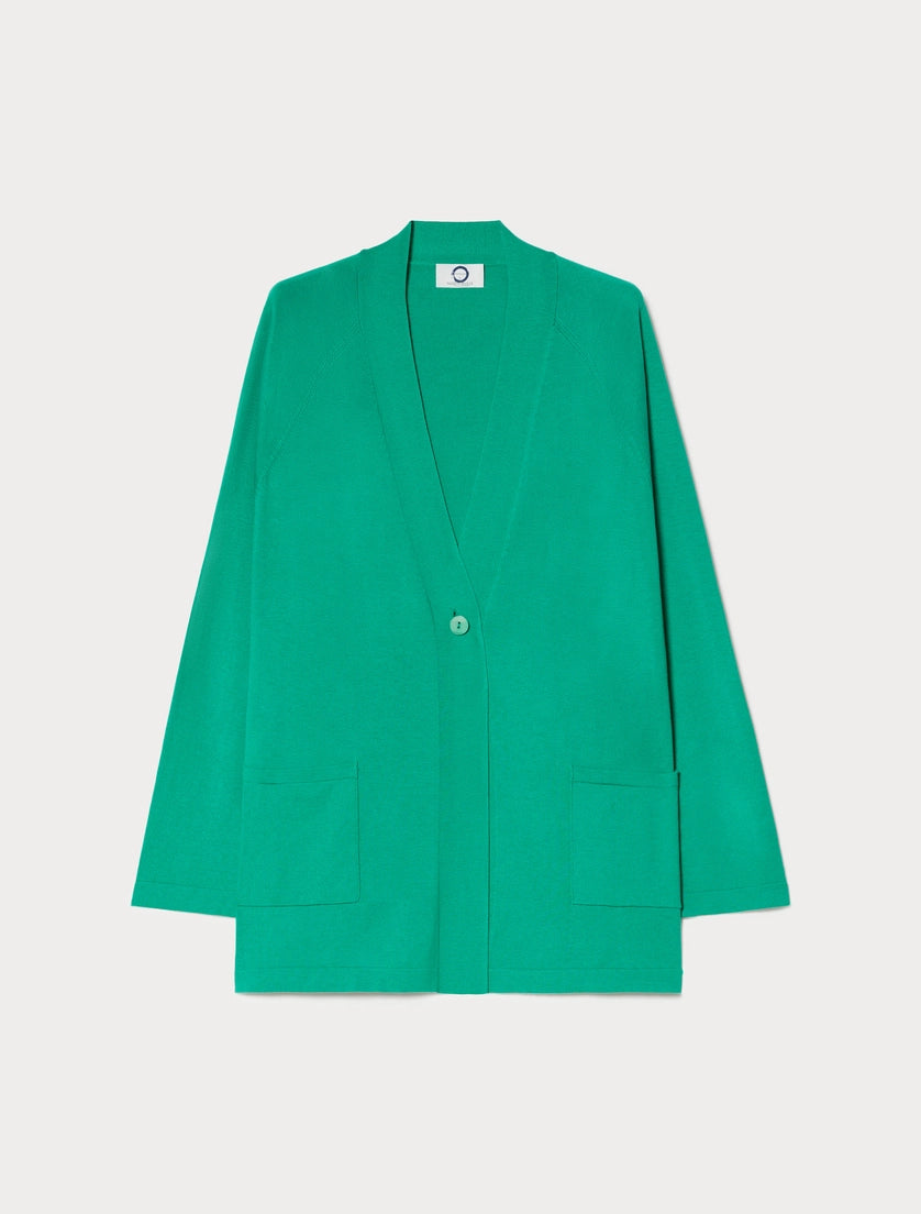 Silk and cotton cardigan