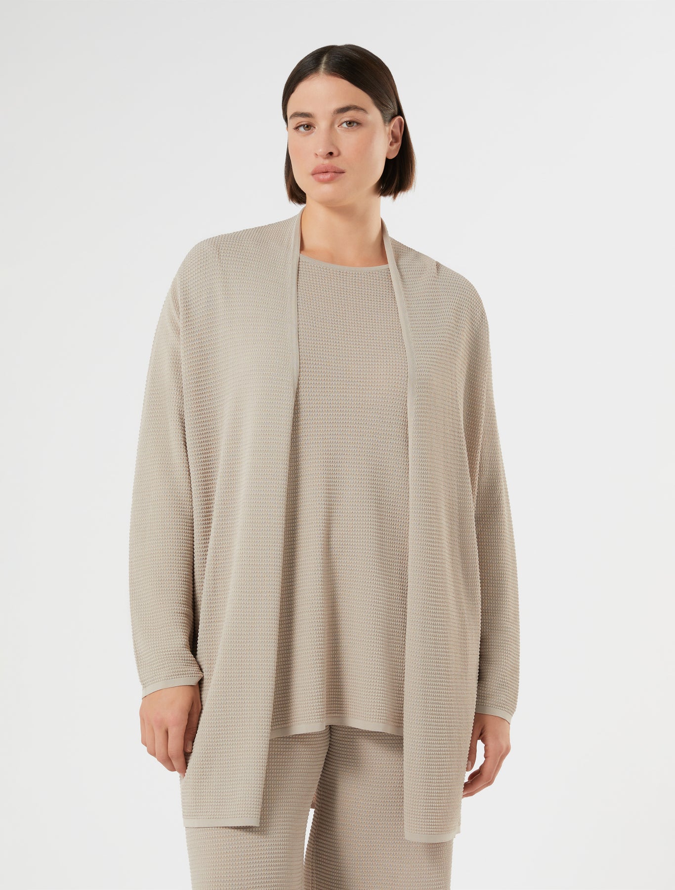 marina rinaldi viscose knit cardigan for woman