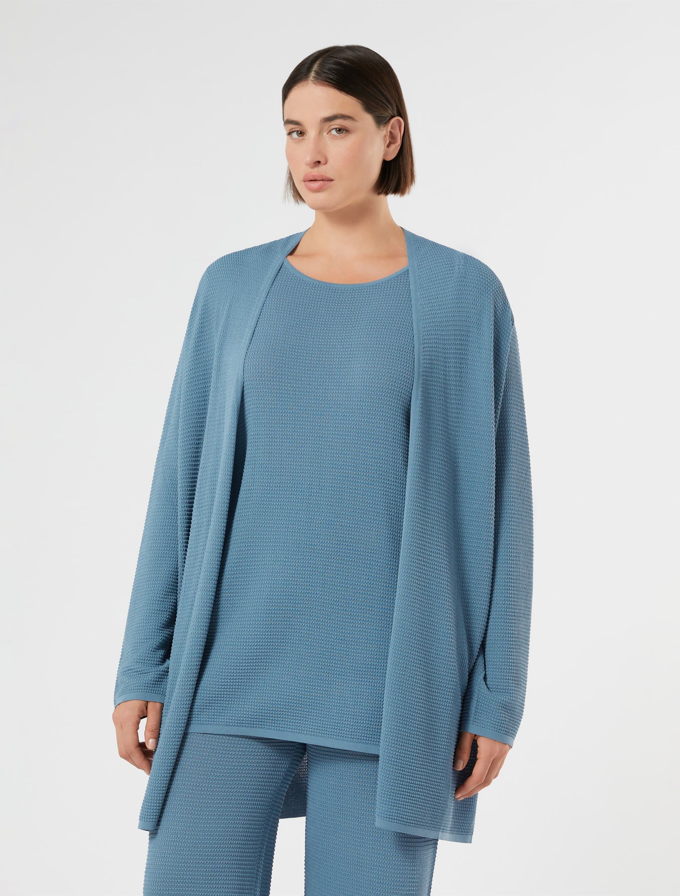 marina rinaldi viscose knit cardigan for woman