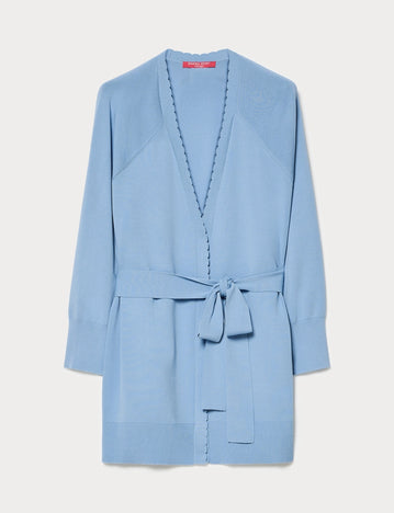 marina rinaldi viscose crêpe cardigan for woman