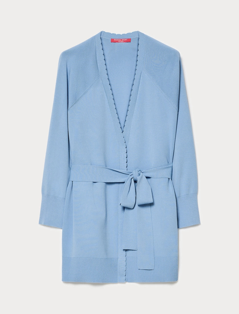 marina rinaldi viscose crêpe cardigan for woman