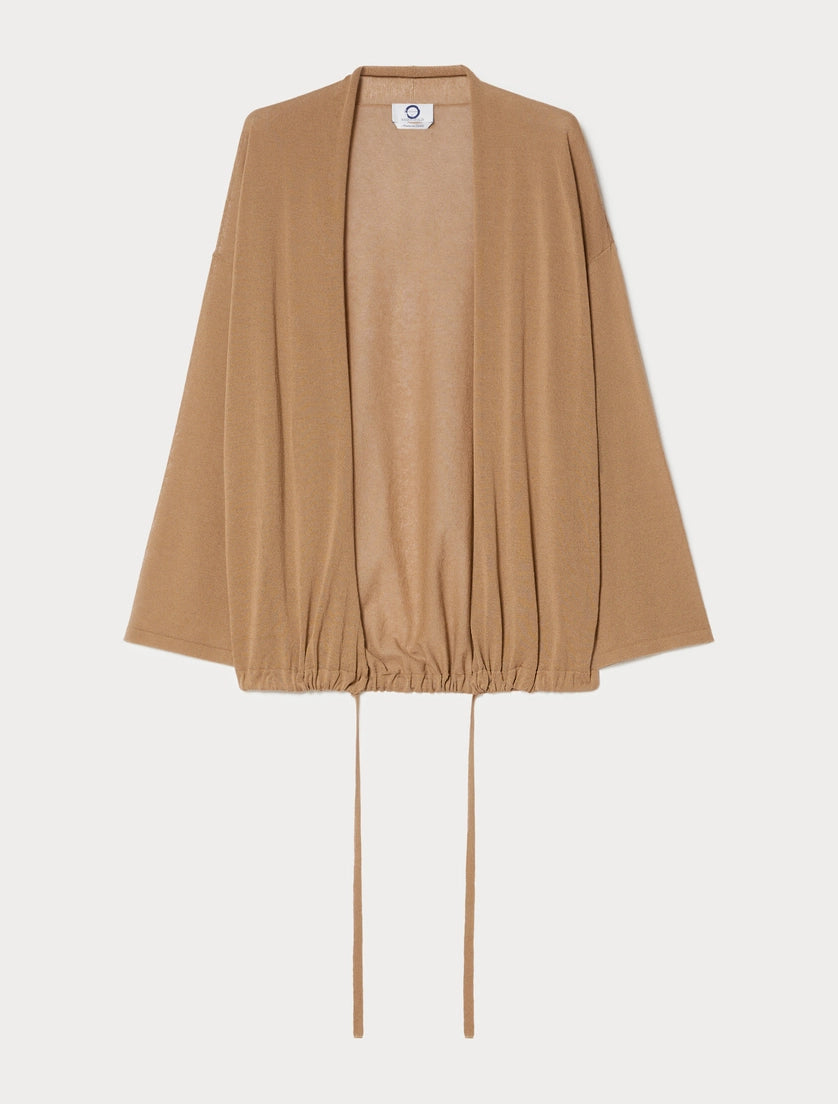 Viscose crepe cardigan