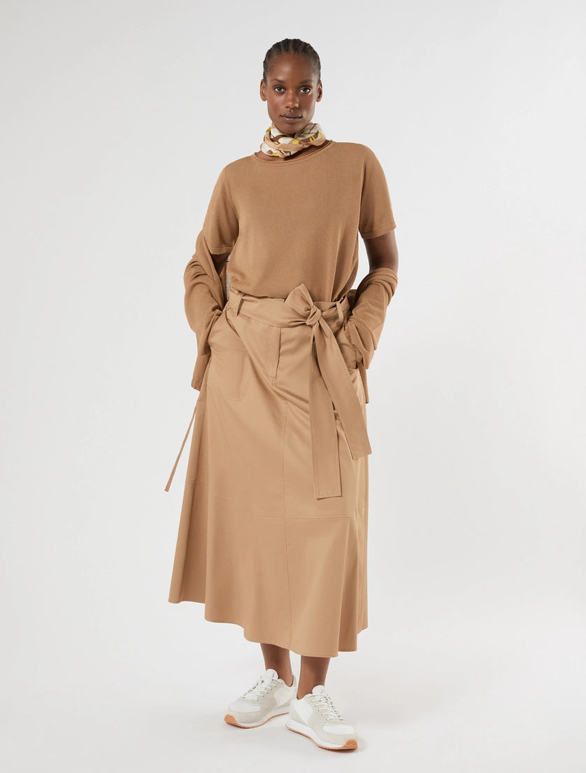 Viscose crepe cardigan