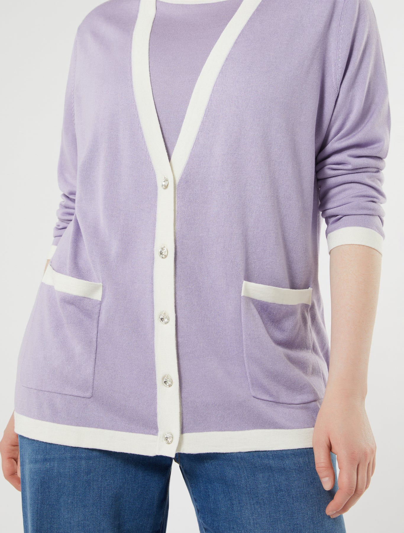 Silk and cashmere cardigan