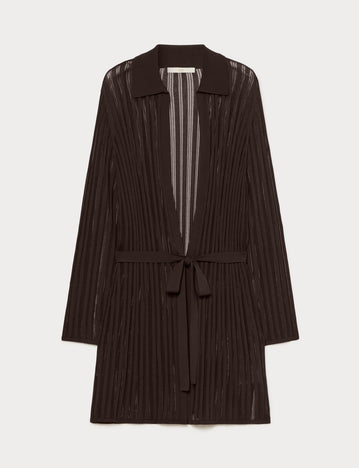 Marina Rinaldi ribbed knit cardigan for woman