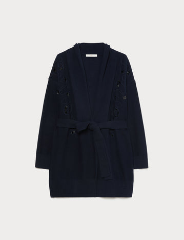 Marina Rinaldi cotton cordonnet cardigan for woman