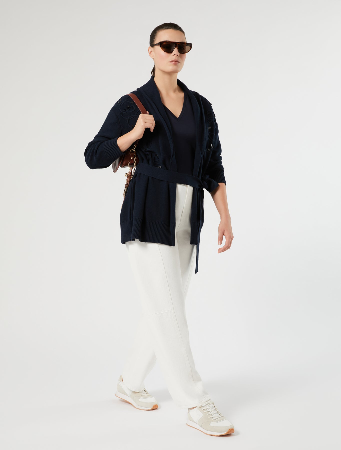 Marina Rinaldi cotton cordonnet cardigan for woman