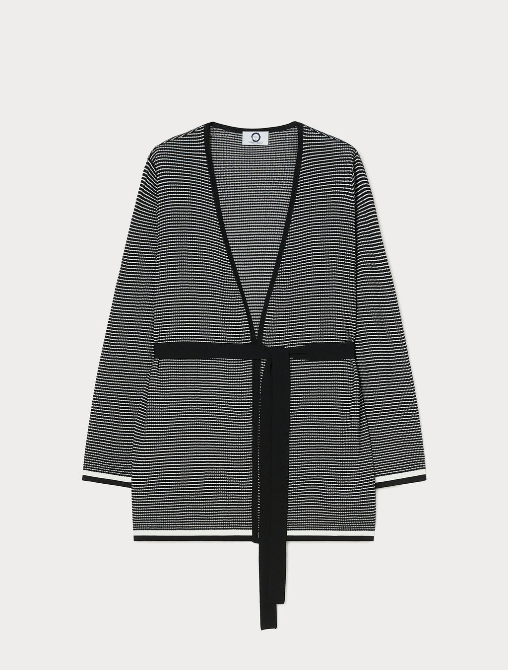 Jacquard viscose cardigan