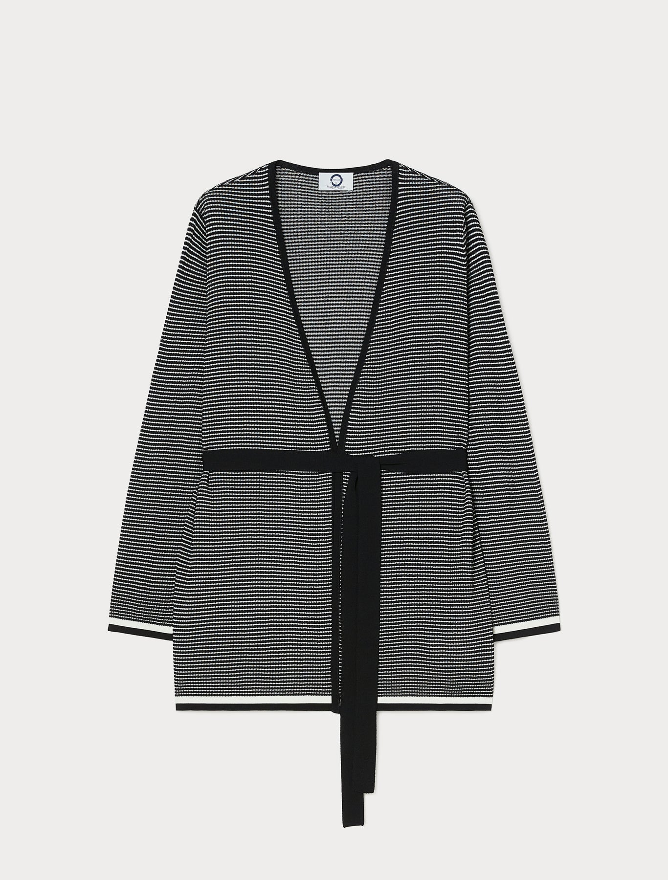 Jacquard viscose cardigan