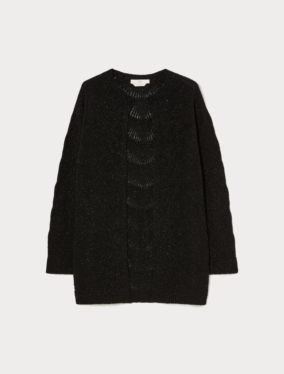 Marina Rinaldi open-knit wool cardigan for woman