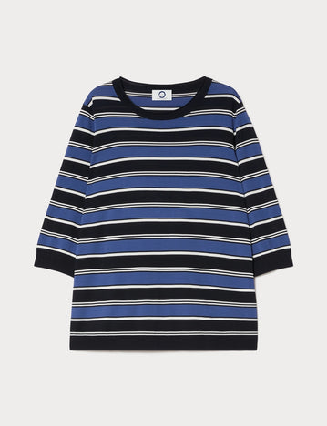 Striped viscose sweater