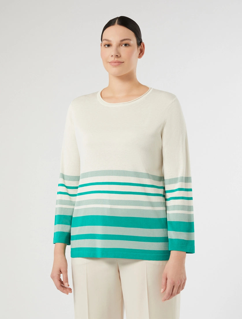 marina rinaldi silk and cotton sweater for woman