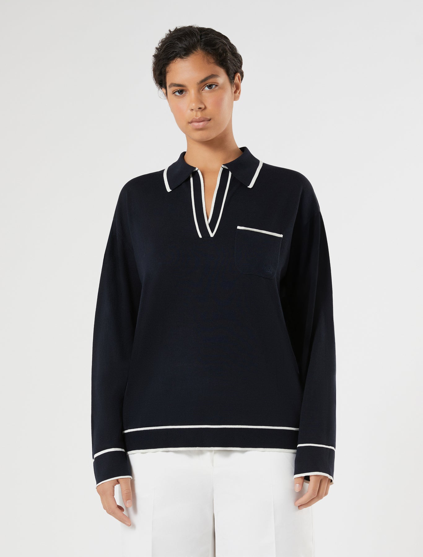 marina rinaldi silk and cotton sweater for woman