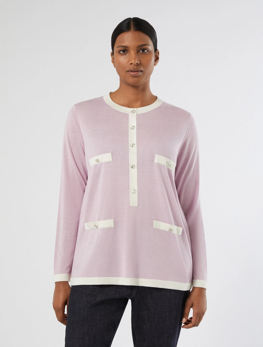 Silk and cashmere sweater