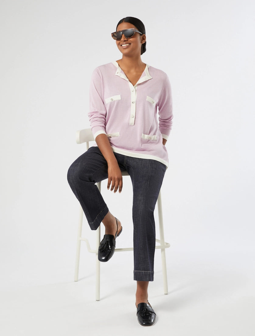 Silk and cashmere sweater