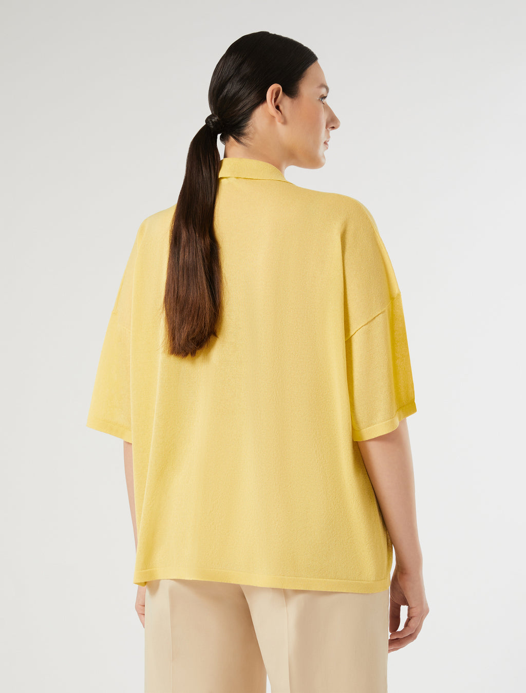 Viscose crepe sweater